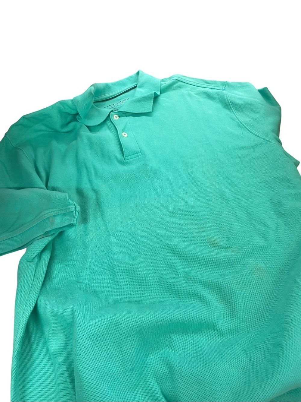 Saddlebred perfect polo Men's Mint Green Polo Shirt - Classic Short Sl size X L
